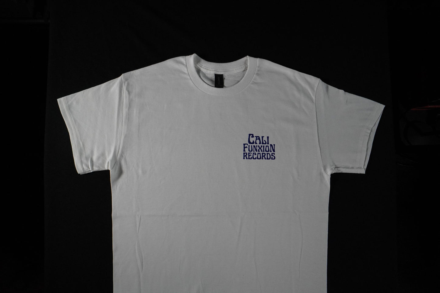 Cali Funxion Records Stack Logo White and Blue image 1