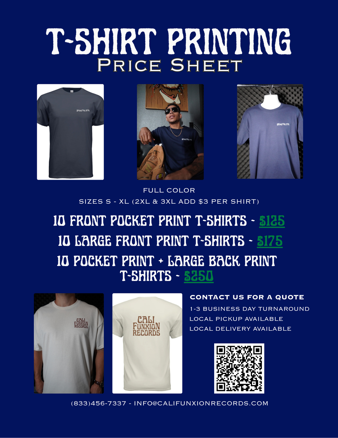 T-Shirt Printing Services Now Available