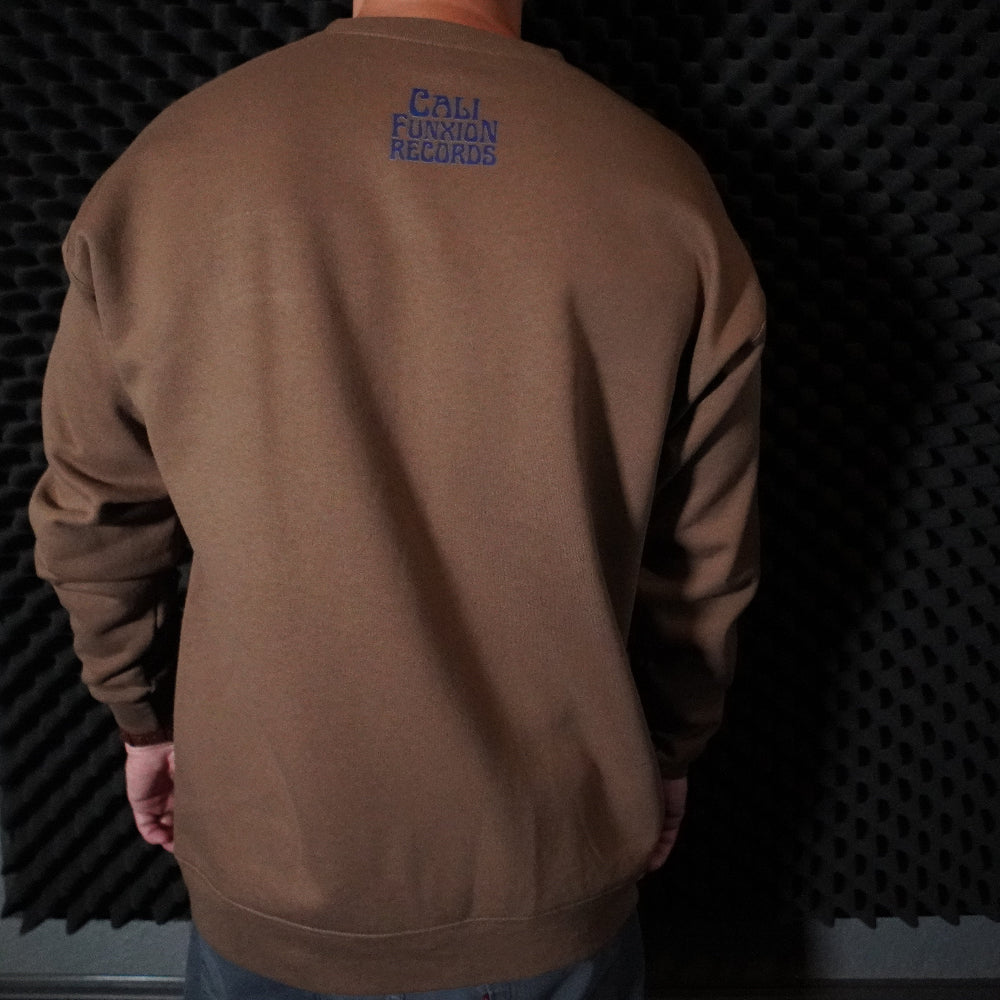 OG CFR Patch Crew Neck - Brown Back Photo