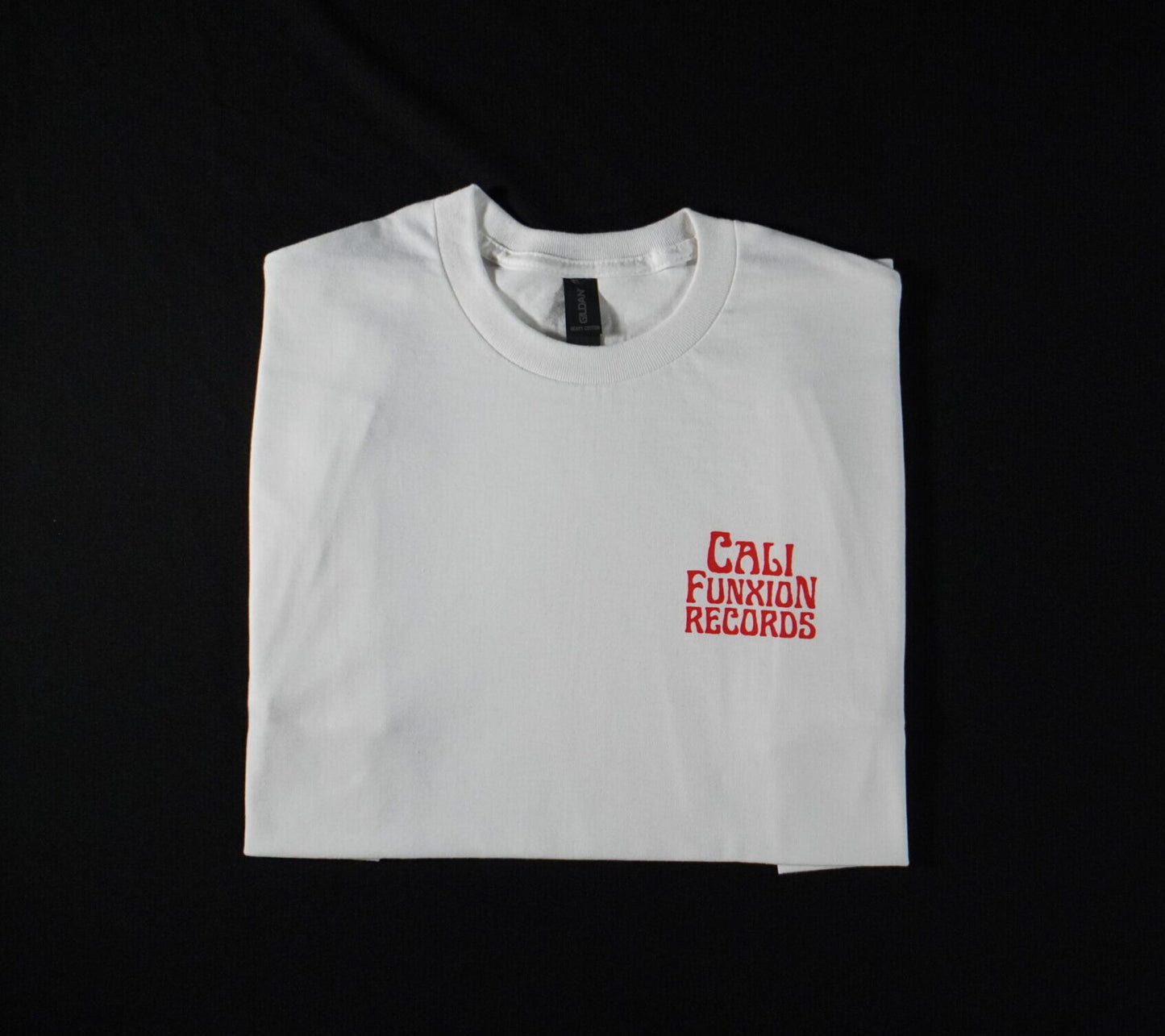 Cali Funxion Stack Logo Tee White and Red image 0