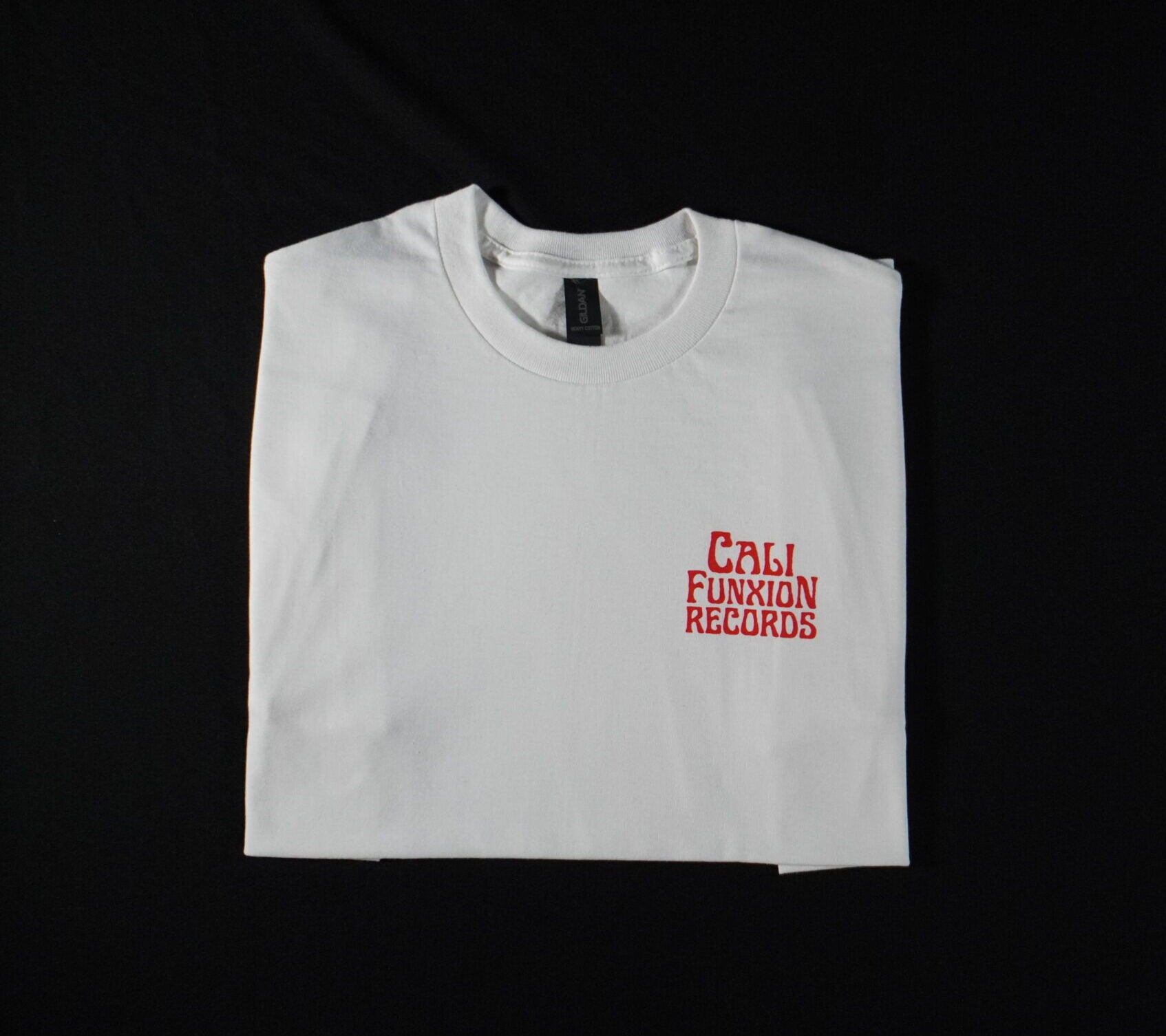 Cali Funxion Stack Logo Tee White and Red image 0