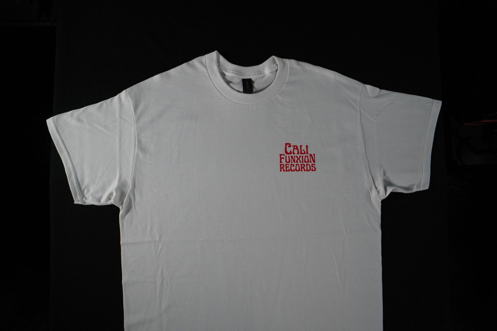 Cali Funxion Stack Logo Tee White and Red image 2
